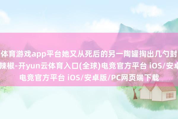 体育游戏app平台她又从死后的另一陶罐掏出几勺封存了不少日头的糟辣椒-开yun云体育入口(全球)电竞官方平台 iOS/安卓版/PC网页端下载