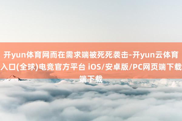 开yun体育网而在需求端被死死袭击-开yun云体育入口(全球)电竞官方平台 iOS/安卓版/PC网页端下载